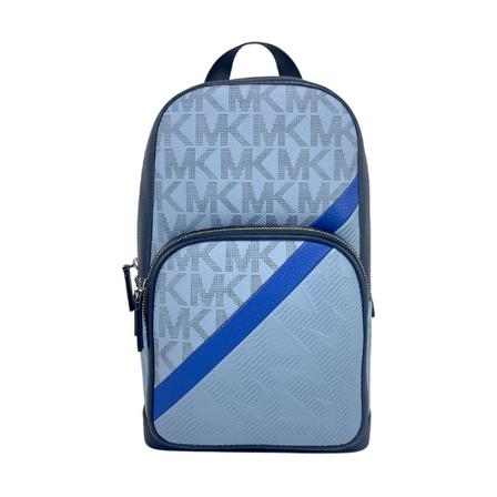 Michael Kors, Backpacks Blauw, Heren, Maat:ONE Size,leer