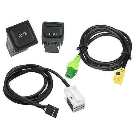 Bil USB AUX Switch Kabel USB Ljudadapter RCD510 RNS315 För- B6 B7 Golf 5 MK5 Golf 6 MK6 5 MK5 CC