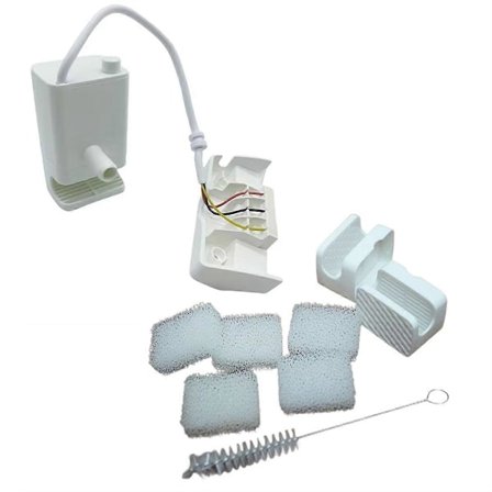 Vandpumpe til kæledyrs vandfontæne, udskiftningsmotor, chassis, bomuldsfilter og børste