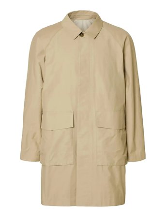 Slhbrad Car Coat Ex Beige Selected
