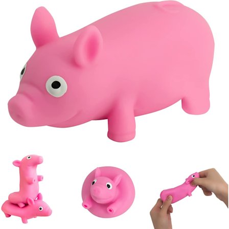 2 stk. Squishy Pig Stress Squishy Piggie Squeeze Legetøj Anti-Anxiet