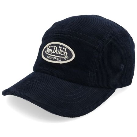 Von Dutch - Blå 5panel Keps - Oval Patch Black Velour 5-Panel @ Hatstore