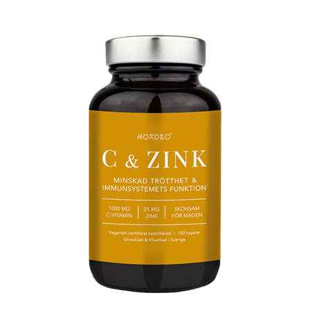 Nordbo C-vitamin & Zink 100 kapslar