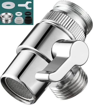 Køkkenarmatur Omstillingsventil – 3-vejs Afledningsventil / T-kobling til Hane