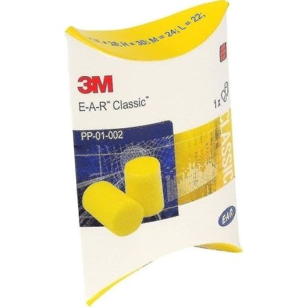 3M Ear Classic -korvatulpat, 50 paria pakattu pareittain, keltainen, SNR 28 dB, kuulosuojaimet 2024ws