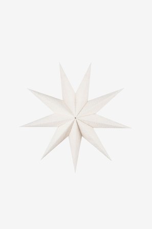 Globen Lighting - Julestjerne Stella Bouclé 60 - Hvit - Adventsstjerner - Fra Homeroom