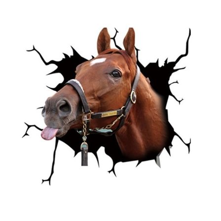 Bildekal Hest – Sjarmerende Klistremerke for Bil, Enkel Montering