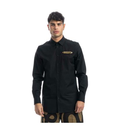Moschino - Skjortor - Svart - Herr - Storlek: 2xl, Herr, Storlek: 2XL