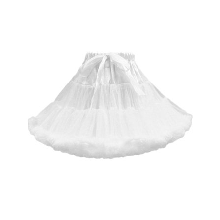 Dame Underkjole Nederdel Pettiskirt Plisseret Knælang Tutu Underkjole Tyl Underkjole Til Bryllupskjole Cosplay Fødselsdagsfest