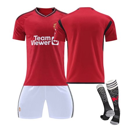 2324 Red Devils kotiharjoitteluasu pelipaita urheiluasu miesten ja naisten jalkapalloasu Ei numeroa No number XS