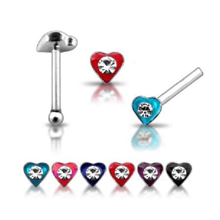 925 Silver ädelsten Blomma Näsa Stud