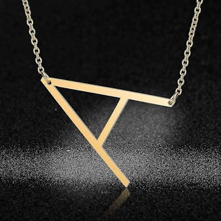 100% Rostfritt Stål Initial Namn Hängsmycke Halsband För Kvinnor Grossist Alfabet A-Z 26 Bokstav Mode Halsband