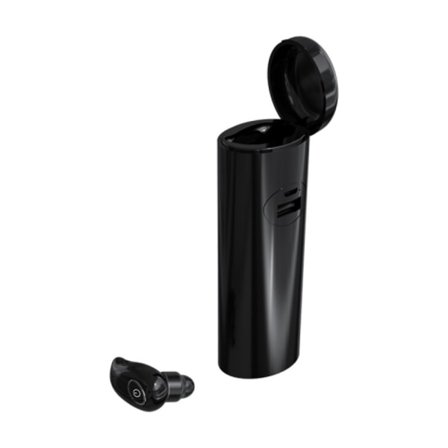 V21 Mini Single Ear Stereo Bluetooth V5.0 Trådlösa Öronproppar med Laddningsbox