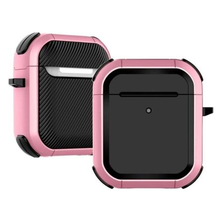 Airpodsin kuminen kotelo - Pinkki Pink