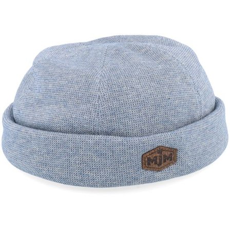MJM Hats - Blå docker Beanie - Aron 41 Linen/Cotton Blue Docker @ Hatstore
