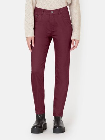 JENSEN - Jane 7/8 Jeans - Bordeaux - Curvy Fit - Smalle Ben