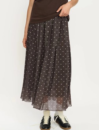 Soft Rebels Srroselyn Midi Skirt - Brown - XL