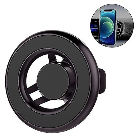 1 st Magnetisk Telefon Bilhållare Luftventil Kompatibel Med Magsafe, svart