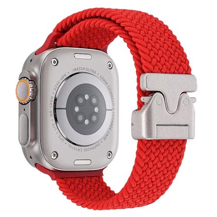 Fallskärm Nylon Armband kompatibelt Apple Watch Ultra 2 10 9 8 7 6 5 4 SE Flätat Tåligt Armband iWatch 49mm 46mm 45mm 42mm 44mm 40/41mm