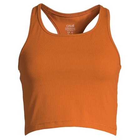 Casall Women's Bold Rib Crop Tank Women Short sleeved fitness sweater Brown 44