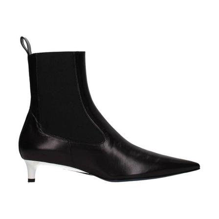 Jil Sander, Ankle boots Zwart, Dames, Maat:37 EU,leer
