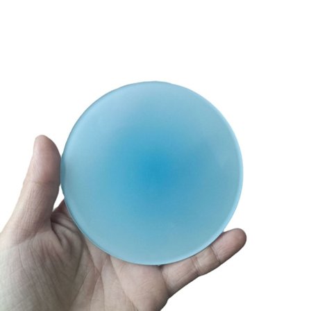 4 stk Akryl Farvet Coaster Rund Farvet Coaster BLÅ BLÅ