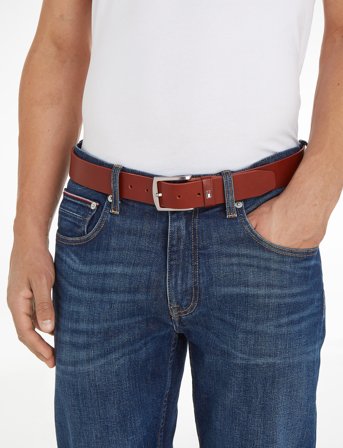 Tommy Hilfiger New Denton 3.5 Belt - Brown - 110