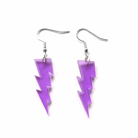 Kvinnors örhängen Blixt örhängen, långa överdrivna mode örhängen.