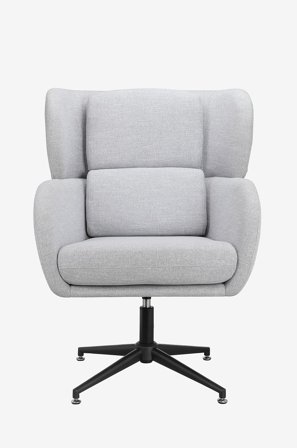 Loft24 - Loungestol drejestol Vanessa - Grå - Lænestole - Fra Homeroom