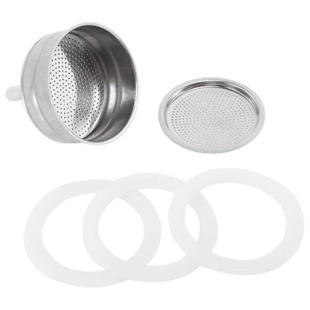 Ersättningskit för 6-kopps Moka-kaffebryggare, 3 förpackningar med ersättningsbrickor