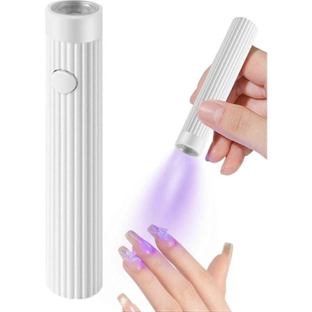Pieni kynsilamppu, UV-valo kynsille, kädessä pidettävä UV-valo, johdoton ladattava USB UV-valaisin