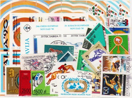 Sport - Frimærkepakke - Stemplet