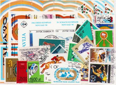 Sport - Frimærkepakke - Stemplet