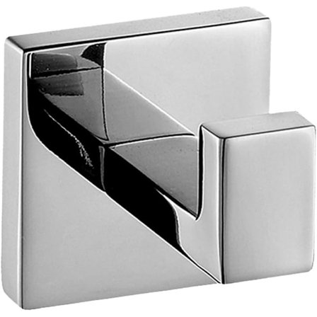 Håndklædeholder i rustfrit stål med kromfinish, moderne krom håndklædeholder luksuriøs firkantet badeværelsestilbehør