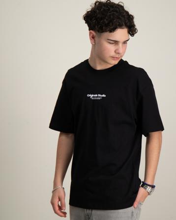 Jack & Jones JORVESTERBRO TEE SS CREW NECK Schwarz T-Shirts Jungen - Kidsbrandstore