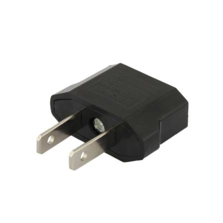 4-PACK Rejseadapter EU til USA Svart