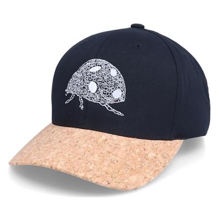 Iconic - Ladybug Mandala Black/Cork Adjustable Adjustable Black Cap - @ Hatstore