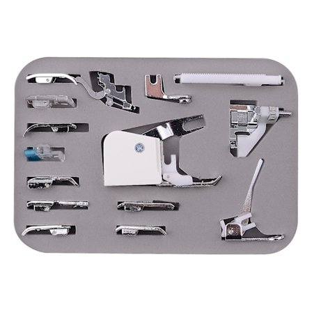 Keittiötarvikkeet Ruoanlaittosetit 15 kpl Ompelukoneen Paininjalka Sarja Cy-015 Matalavartinen Adapteri Vetoketju Q