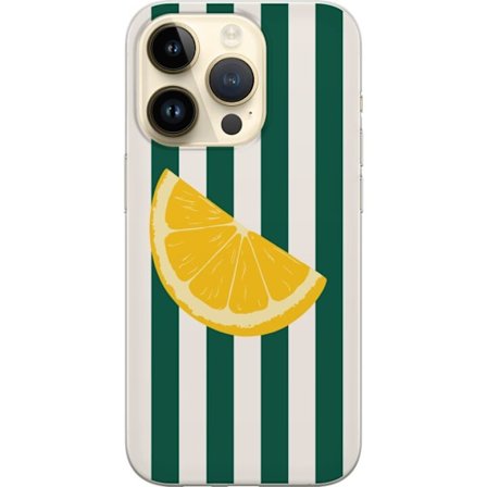 Kompatibelt Mobilskal till Apple Apple iPhone 15 Pro Citronmönster gul citrusfrukt sommar köksmönster retrodesign tapet inspiration fräsch stil