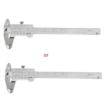 Mini Vernier Caliper 0-70mm Måler Lomme Rustfrit Hærdet Metrisk Maskinarbejder