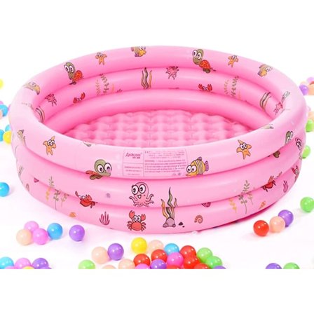 Barnpool, (pulver) Rund uppblåsbar pool, 100x35cm uppblåsbar