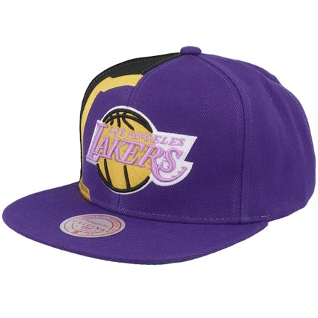 Mitchell & Ness - NBA Violett Snapback Cap - Los Angeles Lakers Retroline Purple Snapback @ Hatstore