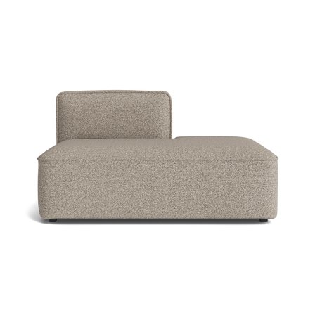 Modus Højrevendt Hvilemodul Crush Grå/Beige Sofa - Komfortabelt Design, Formstabilt PU Skum, Nozag Fjedre - 125x93x67cm