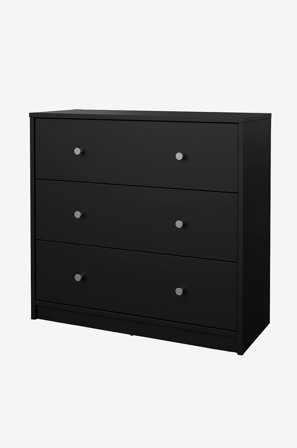 Tvilum - May kommode 3 skuffer - Svart - Kommoder - Fra Homeroom