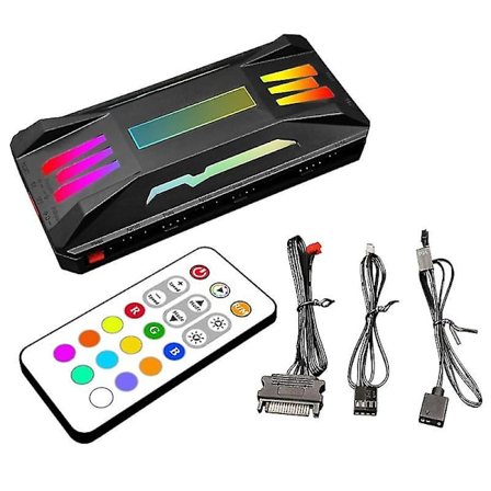 Coolmoon Argb Fan Intelligent Controller Trådløs PC Kjølechassis Fan Hub