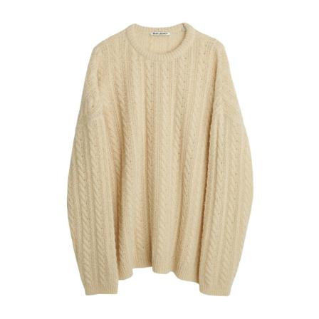 Our Legacy Round-neck Strik Brun, Herre Strik