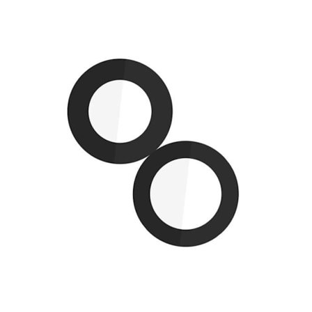 Bagkameraobjektiv til iPhone 13 og 13 Mini - AVIZAR - Sort - Højkvalitets beskyttelse