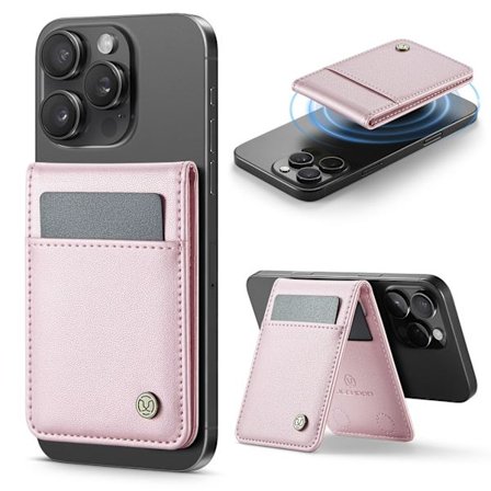 iPhone 17/16/15/14/13 telefoncover med Magsafe kortholder, J06 Pink