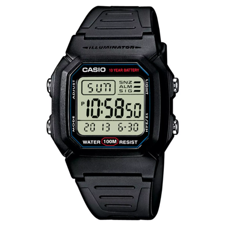 Casio M's Timeless Collection W-800H-1Aves Black