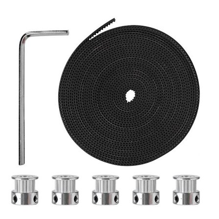 5M tahdistuspyörä (6mm)+5 kpl tahdistuspyöriä (20 hammasta 5mm)+avain jakohihnapyörä